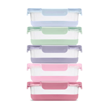 Ello Duraglass Refresh™ Meal Prep Containers, Set of 5
