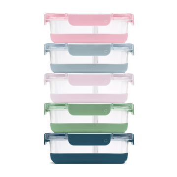 Ello Duraglass Refresh™ Meal Prep Containers, Set of 5