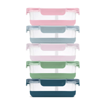 Ello Duraglass Refresh™ Meal Prep Containers, Set of 5