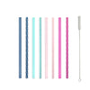 Plastic Reusable Straws - 8 Pack Set